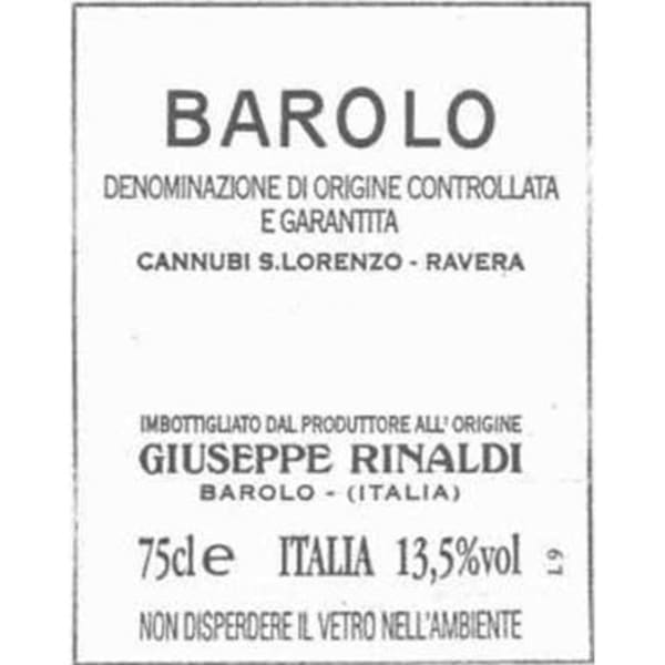 Rượu vang đỏ Giuseppe Rinaldi Barolo Brunate Le Coste 1997