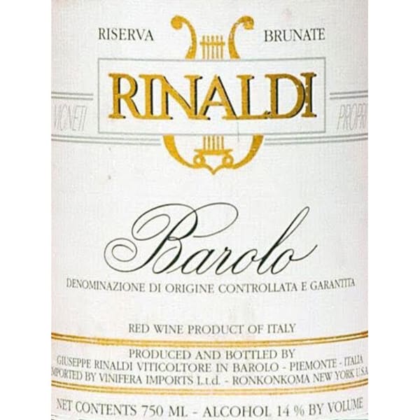 Rượu vang đỏ Giuseppe Rinaldi Barolo Brunate Riserva 1990