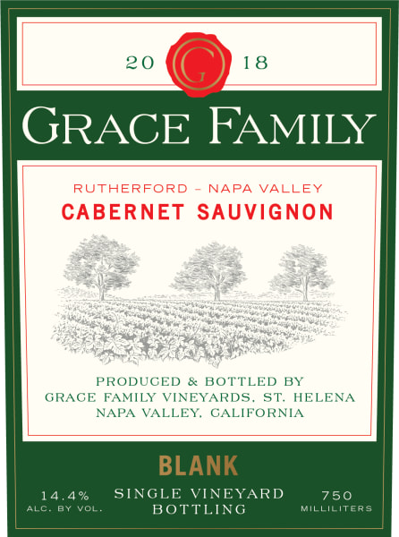 Rượu vang đỏ Grace Family Blank Cabernet Sauvignon 2018