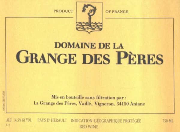 Rượu vang trằng Grange des Peres Pays d'Herault Blanc 2020