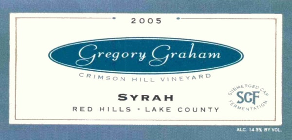 Rượu vang đỏ Gregory Graham Crimson Hill Vineyard Syrah 2005
