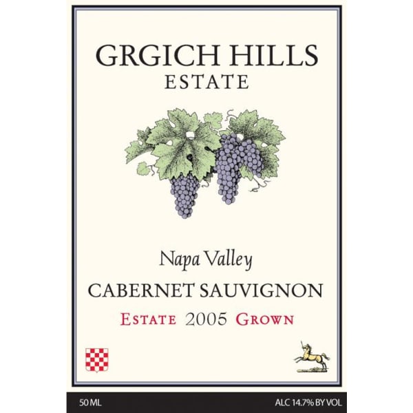 Rượu vang đỏ Grgich Hills Estate Cabernet Sauvignon (chai Magnum 1,5 lít) 2005