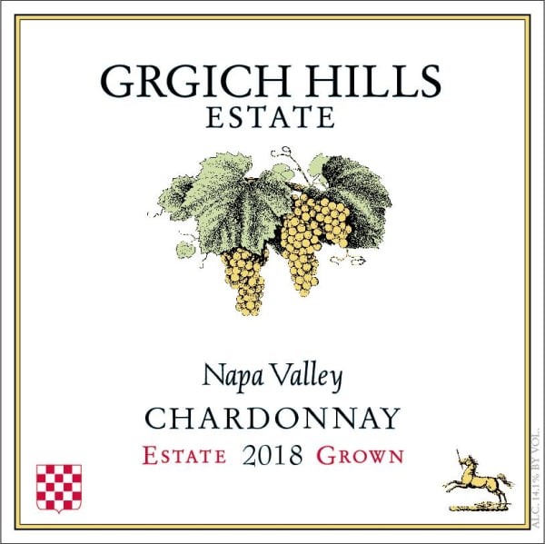 Rượu vang trằng Grgich Hills Estate Chardonnay (chai Magnum 1,5 lít) 2018