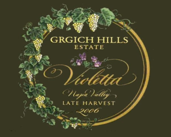 Rượu vang trằng Grgich Hills Estate Estate Late Harvest Violetta 2006