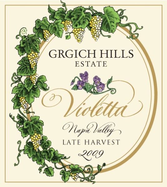 Rượu vang trằng Grgich Hills Estate Estate Late Harvest Violetta 2009
