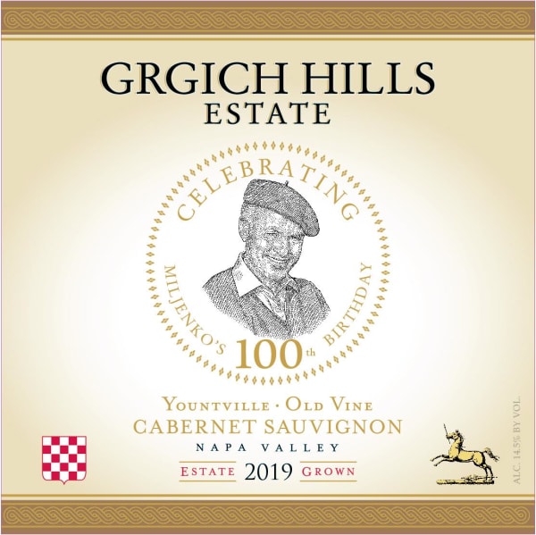 Rượu vang đỏ Grgich Hills Estate Yountville Old Vine Cabernet Sauvignon 2019