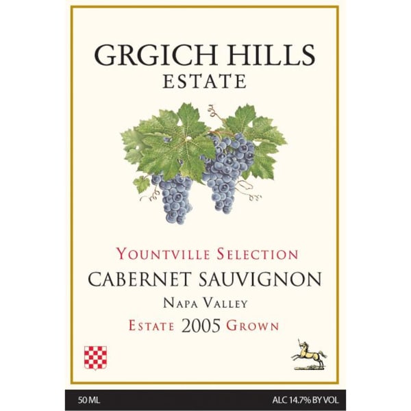 Rượu vang đỏ Grgich Hills Estate Yountville Selection Cabernet Sauvignon (chai Magnum 1,5 lít) 2005