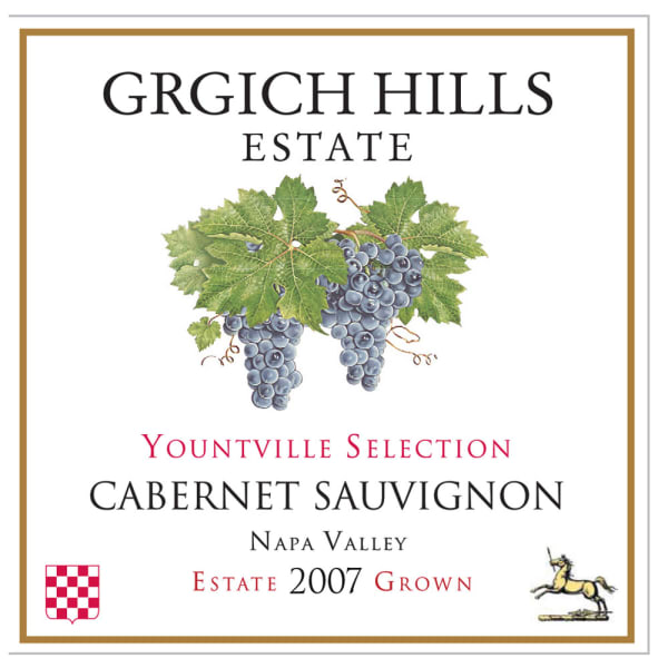 Rượu vang đỏ Grgich Hills Estate Yountville Selection Cabernet Sauvignon 2007