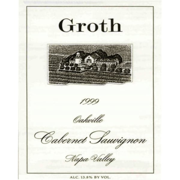 Rượu vang đỏ Groth Cabernet Sauvignon (chai 3 lít) 1999
