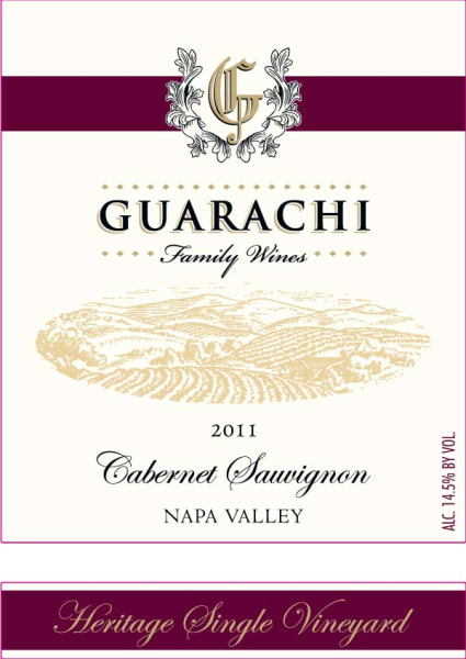 Rượu vang đỏ Guarachi Family Wines Beckstoffer Las Piedras Heritage Single Vineyard Cabernet Sauvignon 2011