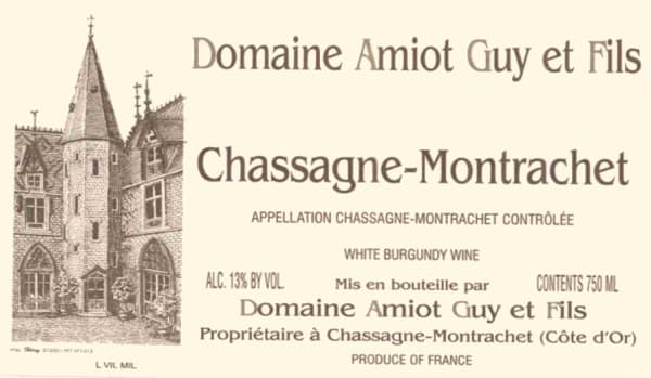 Rượu vang trằng Guy Amiot Chassagne-Montrachet Blanc 2011