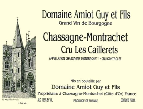 Rượu vang trằng Guy Amiot Chassagne-Montrachet Les Caillerets Premier Cru 2019