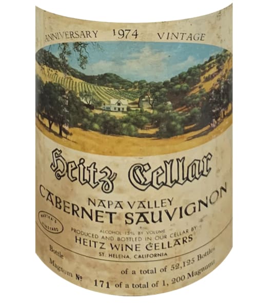 Rượu vang đỏ Heitz Cellar Martha's Vineyard Cabernet Sauvignon (chai Magnum 1,5 lít) 1974