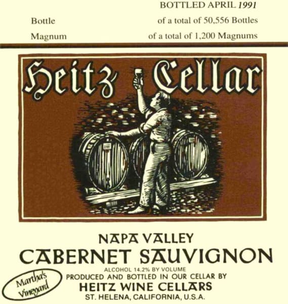 Rượu vang đỏ Heitz Cellar Martha's Vineyard Cabernet Sauvignon (chai Magnum 1,5 lít) 1989
