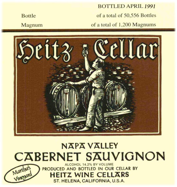 Rượu vang đỏ Heitz Cellar Martha's Vineyard Cabernet Sauvignon (chai Magnum 1,5 lít) 1999