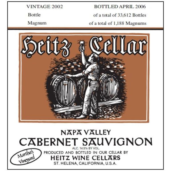 Rượu vang đỏ Heitz Cellar Martha's Vineyard Cabernet Sauvignon (chai Magnum 1,5 lít) 2002
