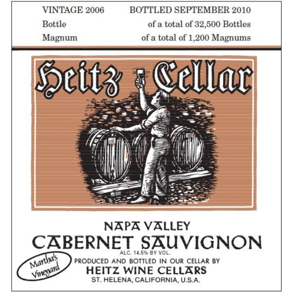 Rượu vang đỏ Heitz Cellar Martha's Vineyard Cabernet Sauvignon (chai Magnum 1,5 lít) 2006