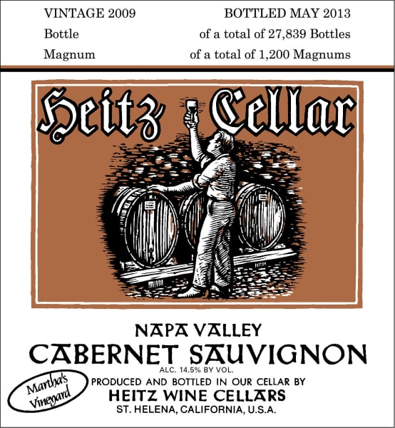 Rượu vang đỏ Heitz Cellar Martha's Vineyard Cabernet Sauvignon (chai Magnum 1,5 lít) 2009