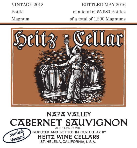 Rượu vang đỏ Heitz Cellar Martha's Vineyard Cabernet Sauvignon (chai Magnum 1,5 lít) 2012