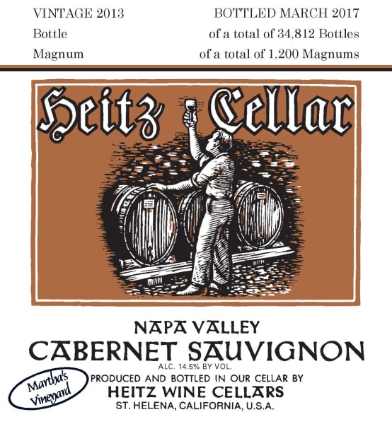 Rượu vang đỏ Heitz Cellar Martha's Vineyard Cabernet Sauvignon (chai Magnum 1,5 lít) 2013