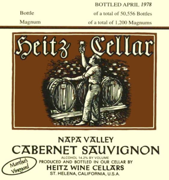 Rượu vang đỏ Heitz Cellar Martha's Vineyard Cabernet Sauvignon 1982