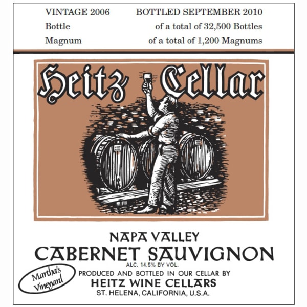 Rượu vang đỏ Heitz Cellar Martha's Vineyard Cabernet Sauvignon 2006