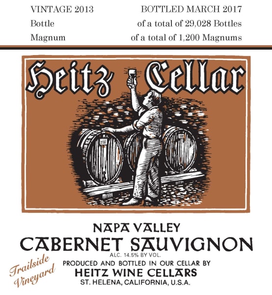 Rượu vang đỏ Heitz Cellar Trailside Vineyard Cabernet Sauvignon (stained labels) 2013