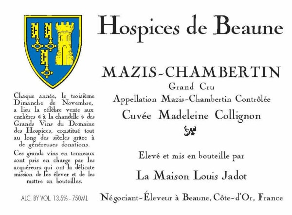 Rượu vang đỏ Hospices Civiles de Beaune Mazis-Chambertin Cuvee Madeleine Collignon Grand Cru 2005