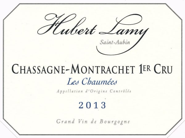 Rượu vang trằng Hubert Lamy Chassagne-Montrachet Les Chaumees Premier Cru 2013