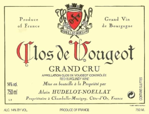 Rượu vang đỏ Hudelot-Noellat Clos Vougeot Grand Cru 2012