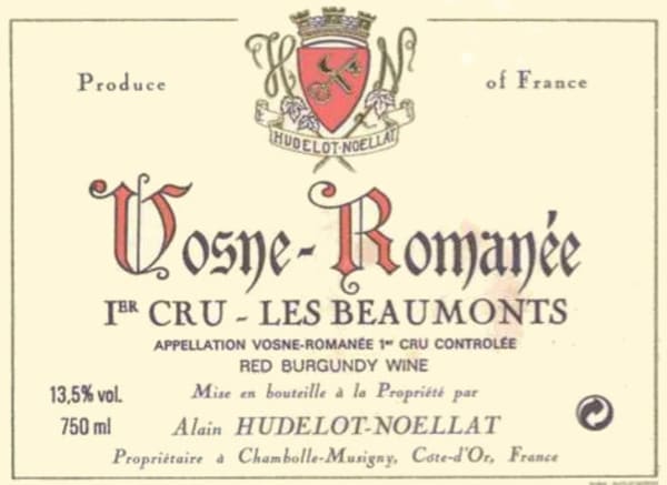 Rượu vang đỏ Hudelot-Noellat Vosne-Romanee Les Beaumonts Premier Cru 1996