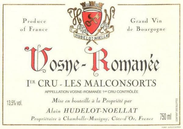 Rượu vang đỏ Hudelot-Noellat Vosne-Romanee Les Malconsorts Premier Cru 2014