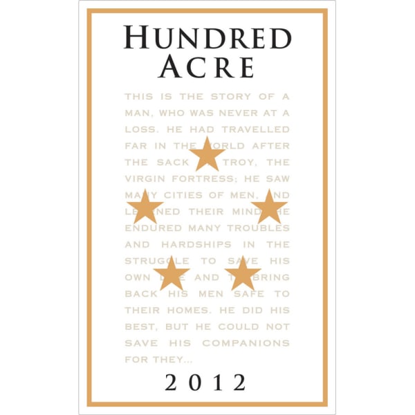 Rượu vang đỏ Hundred Acre Ark Vineyard Cabernet Sauvignon (stained label) 2012