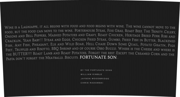 Rượu vang đỏ Hundred Acre Fortunate Son Cabernet Sauvignon 2012