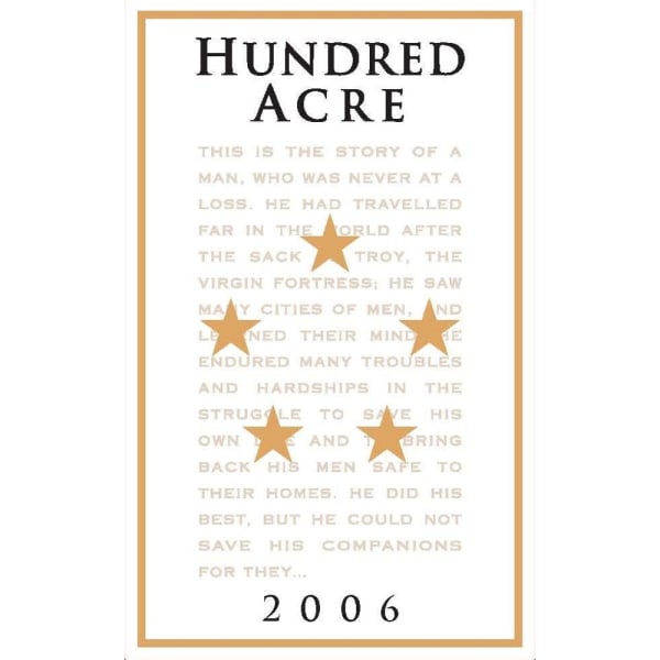 Rượu vang đỏ Hundred Acre Kayli Morgan Cabernet Sauvignon 2006