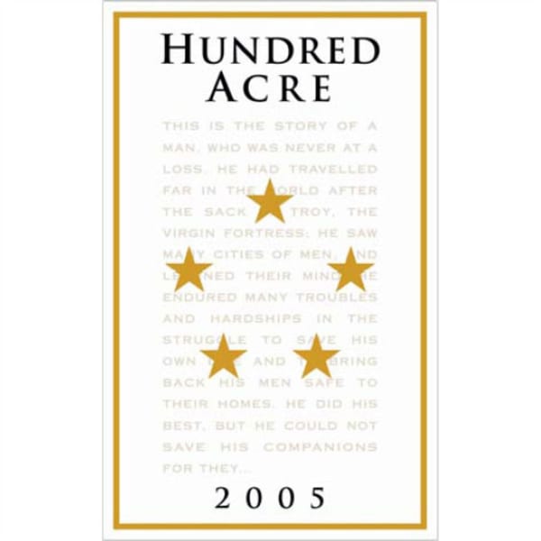Rượu vang đỏ Hundred Acre Kayli Morgan Cabernet Sauvignon (wine stained label) 2005