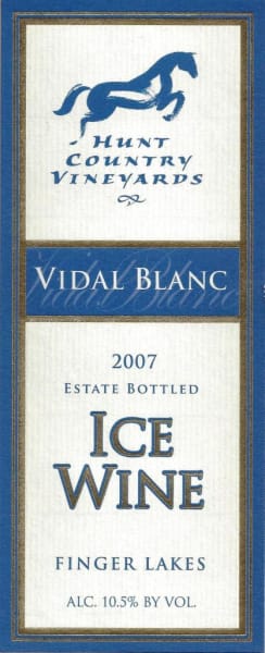Rượu vang trằng Hunt Country Vineyards  Dry Vidal Blanc 2007