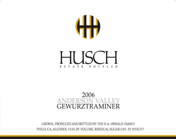 Rượu vang trằng Husch Gewurztraminer 2006