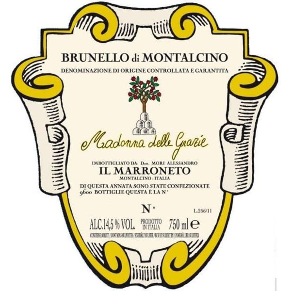 Rượu vang đỏ Il Marroneto Brunello Madonna delle Grazie 2010
