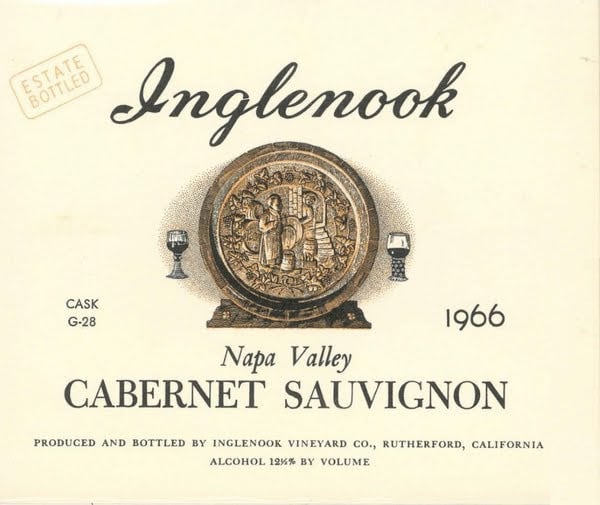 Rượu vang đỏ Inglenook Napa Valley Cabernet Sauvignon 1966