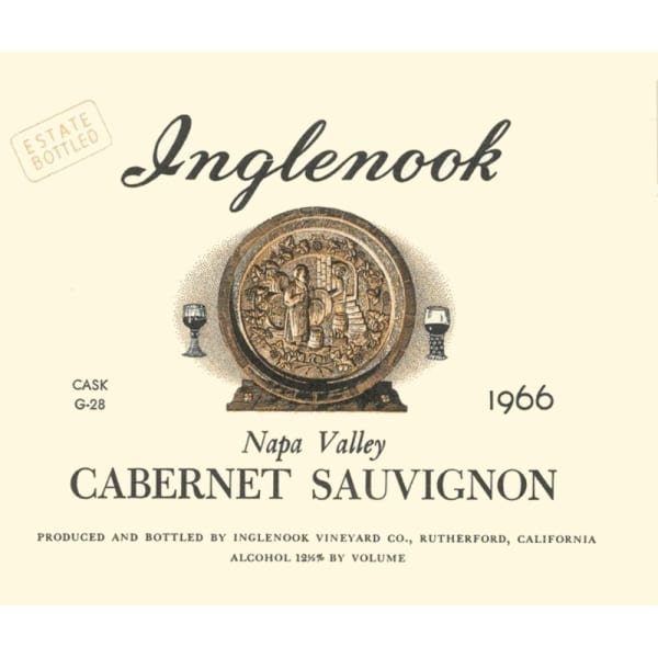 Rượu vang đỏ Inglenook Napa Valley Cask G-28 Cabernet Sauvignon 1966