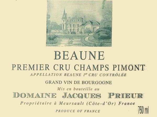 Rượu vang trằng Jacques Prieur Beaune Champs Pimont Premier Cru Blanc 2018