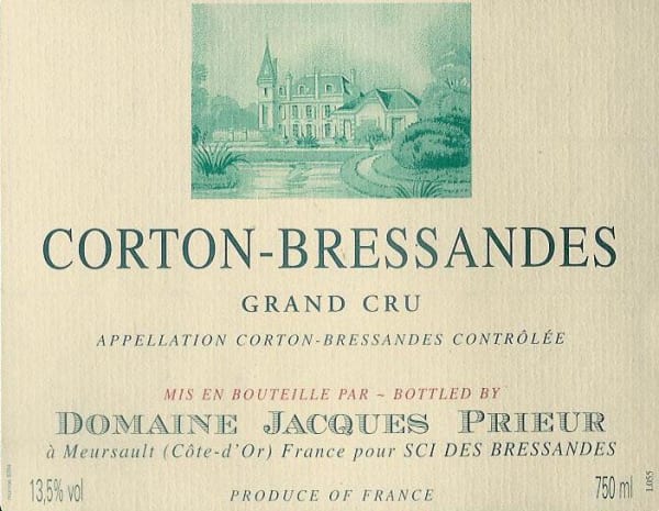 Rượu vang đỏ Jacques Prieur Corton Bressandes Grand Cru 2011