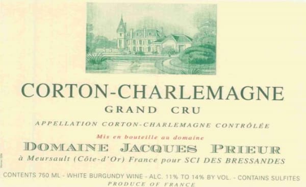 Rượu vang trằng Jacques Prieur Corton-Charlemagne Grand Cru 2005