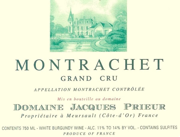 Rượu vang trằng Jacques Prieur Montrachet Grand Cru 2004