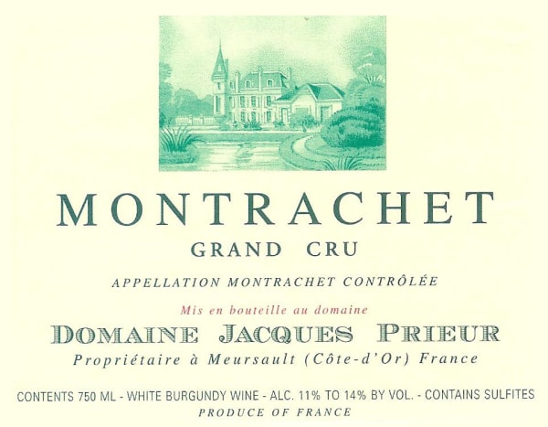 Rượu vang trằng Jacques Prieur Montrachet Grand Cru 2008