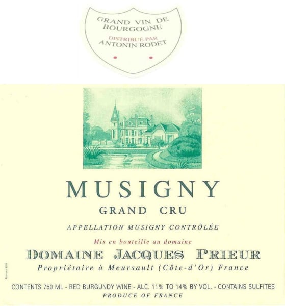 Rượu vang đỏ Jacques Prieur Musigny Grand Cru 2012