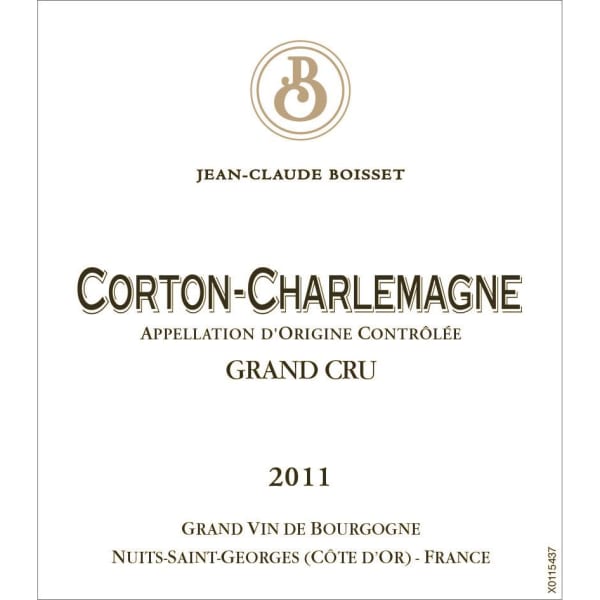 Rượu vang trằng Jean-Claude Boisset Corton Charlemagne Grand Cru 2011