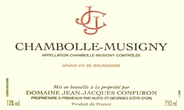 Rượu vang đỏ Jean-Jacques Confuron Chambolle-Musigny 2007