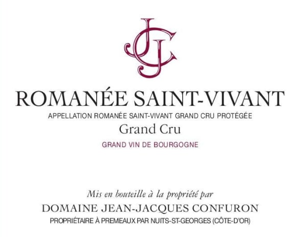 Rượu vang đỏ Jean-Jacques Confuron Romanee Saint-Vivant Grand Cru 2013